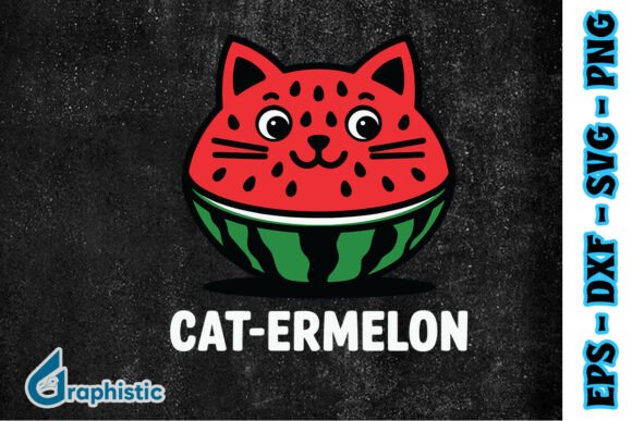 Cat-ermelon Funny Cat Watermelon Pun SVG Review
