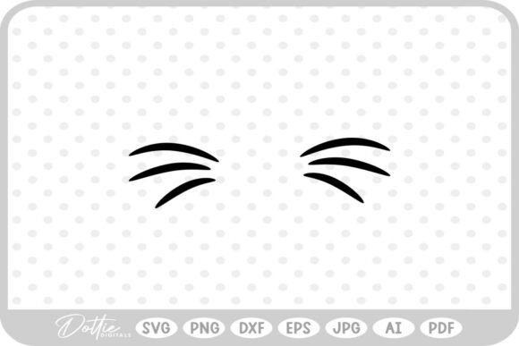 Cat Face Whiskers SVG PNG DXF Review