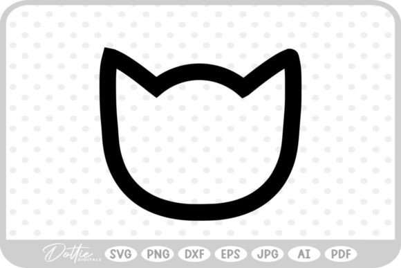 Cat Head Shape Outline SVG PNG DXF Review