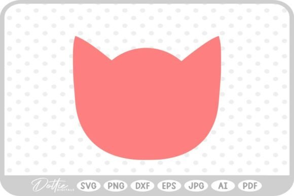 Cat Head Shape SVG PNG DXF Review