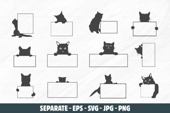 Cat Holding a Sign Svg Bundle Review