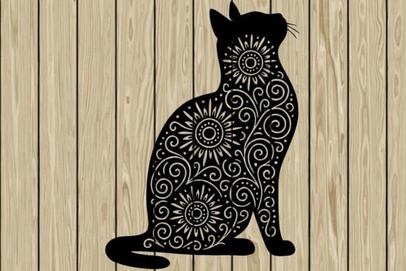 Cat Mandala Stencil Silhouette SVG Review