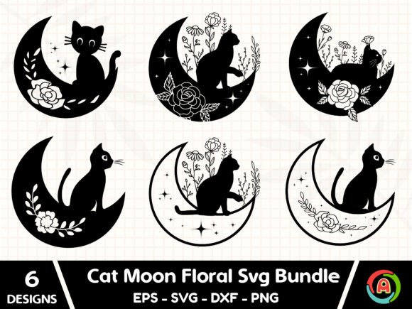 Cat Moon Floral Svg Bundle Review
