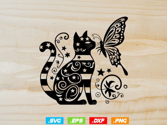Cat with Butterfly SVG – Cute Animal Design Review