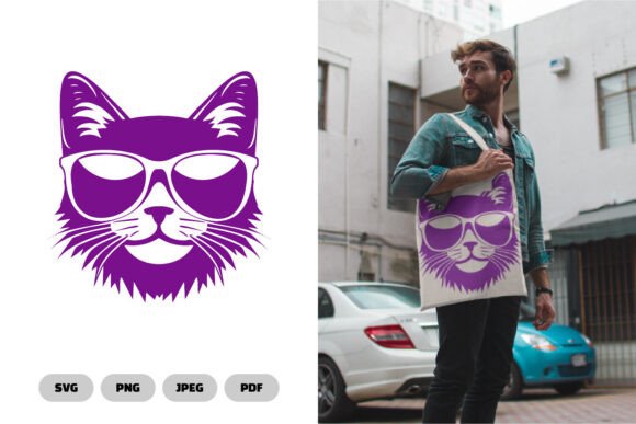 Cat with Sunglasses SVG Clipart Review