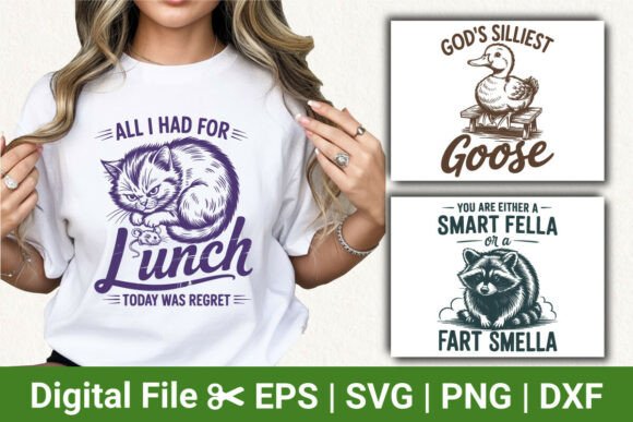 Funny Cat, Duck, and Raccoon Animal Svg Review