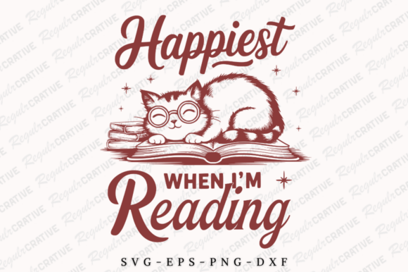 Happiest when I m Reading SVG Review
