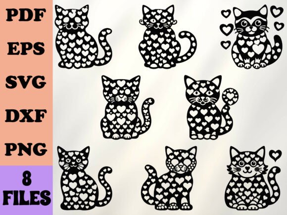 Hearts Cat Love Valentine Svg Review