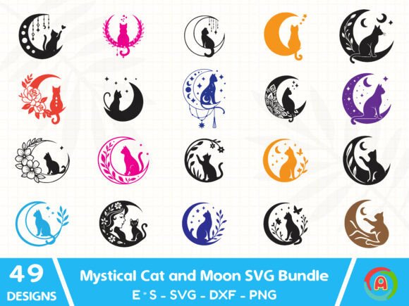Mystical Cat and Moon SVG Bundle Review