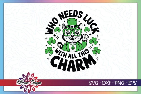 St Patrick's Day Cat Retro Green SVG Review